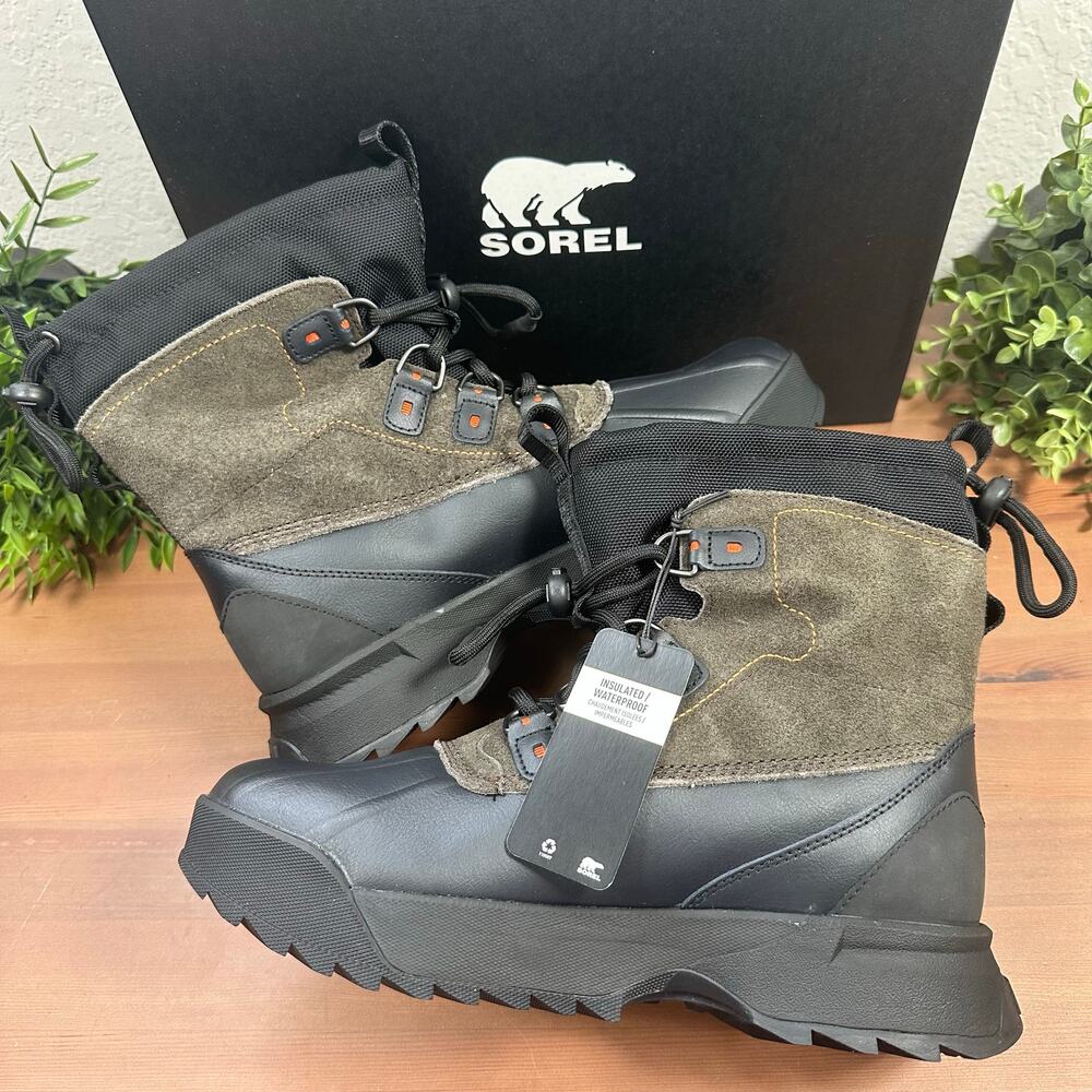 Sorel Men's Scout 87 XT Waterproof Boots Black Size 9 - Picture 5 of 10